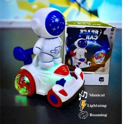 Kart In Box - Space Car Toy with Music and 3D Lights, Universal Wheel for 360° Movement, Battery Operated Fun Car for Kids - Image 3