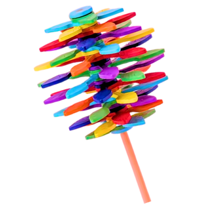 Kart In Box - Stress Relief Candy Flower with Manual Rotating Leaf Design