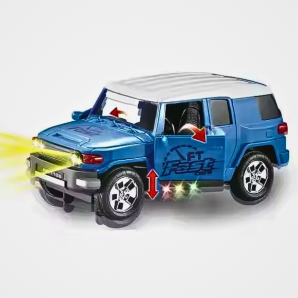 Kart In Box | Police Car Toys for Kids | Toy Cars with Siren and Light (Stunts) Multicolor - Image 5