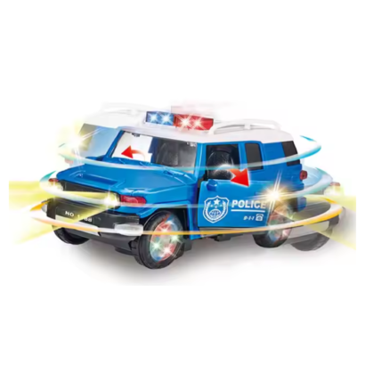 Kart In Box | Police Car Toys for Kids | Toy Cars with Siren and Light (Stunts) Multicolor
