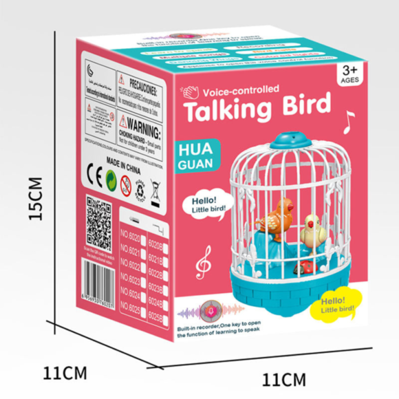 Kart In Box - Talking Bird Toy for Kids – Interactive Parrot with Speech Mimicry, Sound Effects, and Realistic Movements - Image 6
