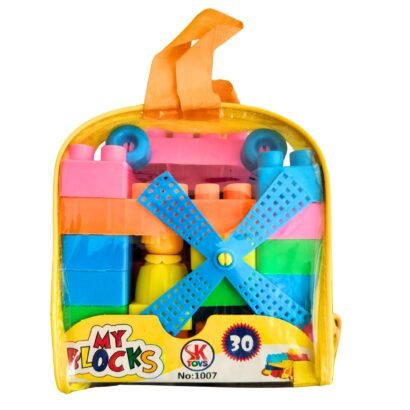 Small Size - Creative Building Block Blocks Construction Gift Game Toy - Toys Set for Baby - Kids (Multicolor) (30 Blocks)
