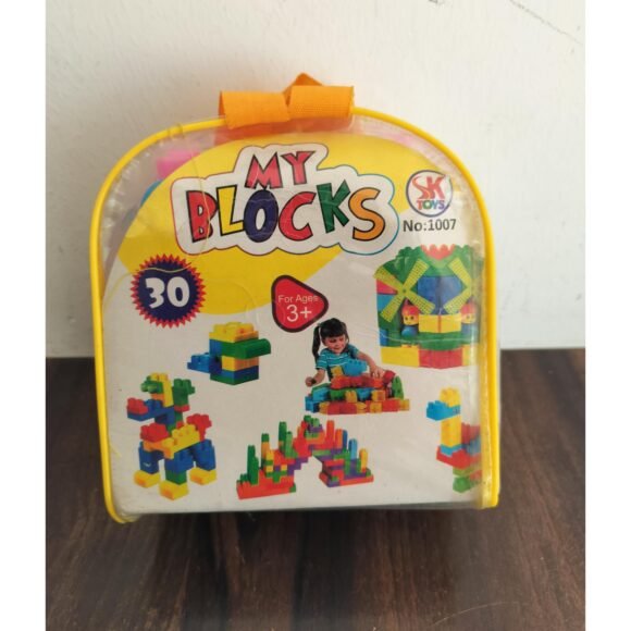 Small Size - Creative Building Block Blocks Construction Gift Game Toy - Toys Set for Baby - Kids (Multicolor) (30 Blocks) - Image 2