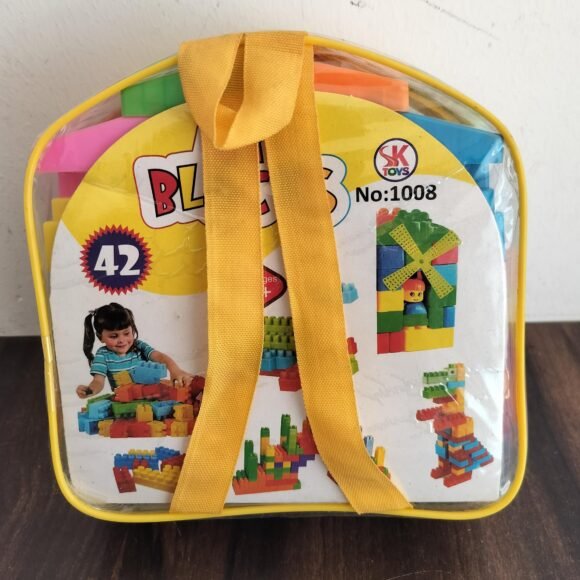 Creative Building Block Blocks Construction Gift Game Toy - Toys Set for Baby - Kids (Multicolor) (42 Blocks) - Image 2