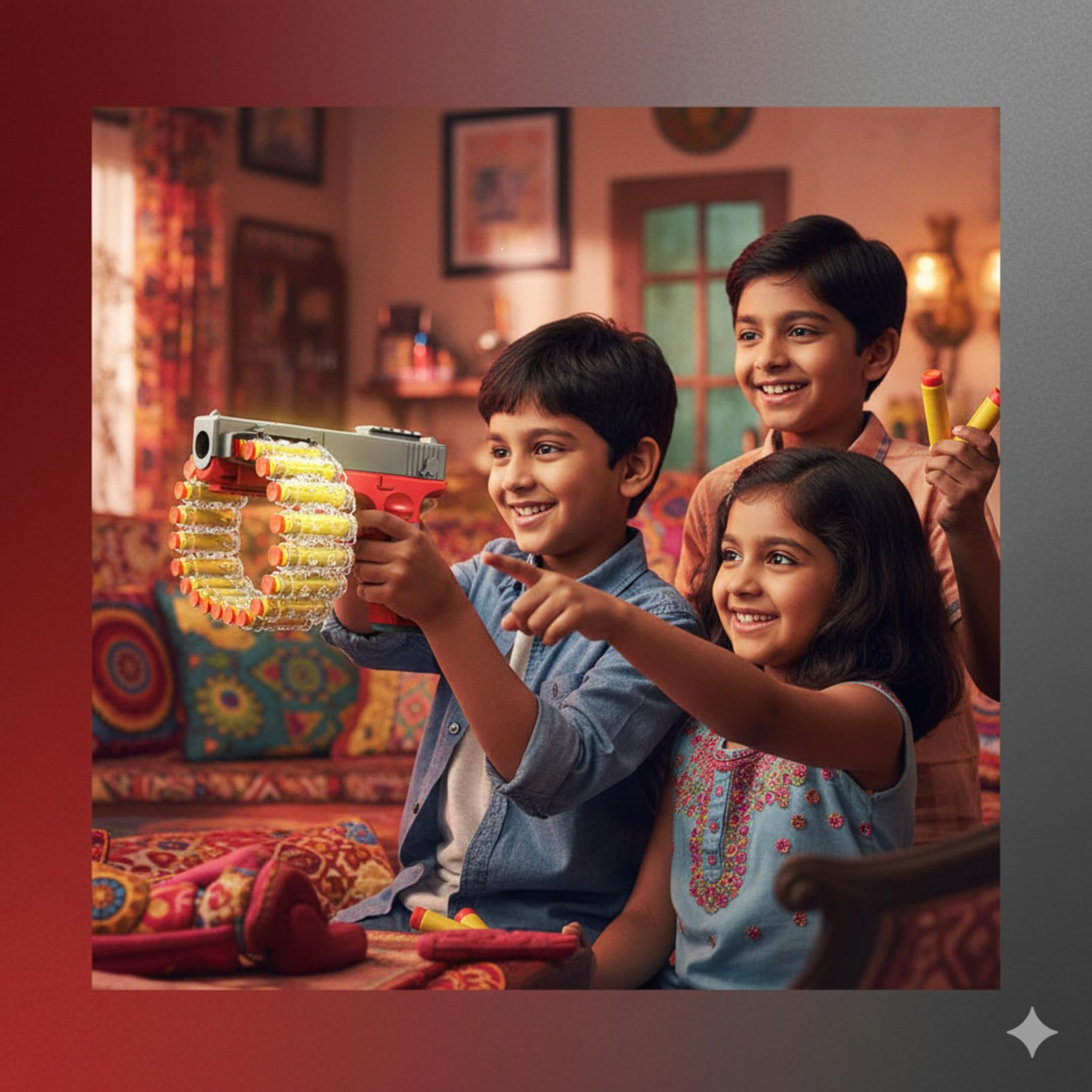 Kart In Box - Pistol Toy for Kids 6-12 - Shooting Foam Dart Blaster - Durable Build Handgun - Kids Pistol Toy for Boys - Toy Gun Pistol for Boys 3-5 - Pretend Play Weapon Gift (Glook Gun - 8 Inch) - Image 3